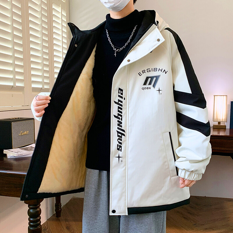 Street Fashion Youth - Chaquetas con Capucha de Forro Polar