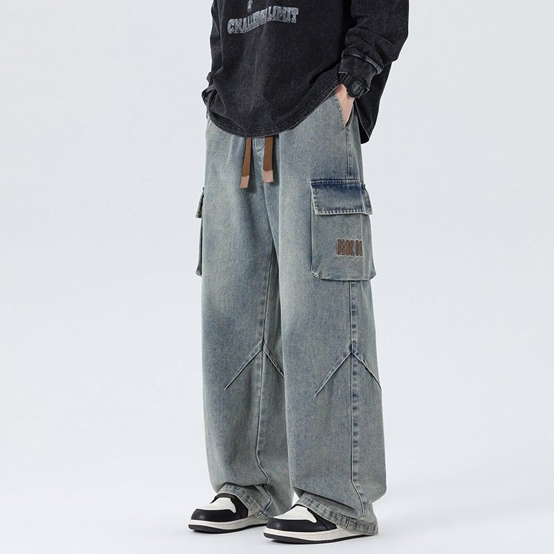 Cargo Pant Wide - Pantalones Cargo de Pierna Ancha para