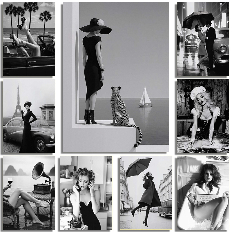 Street Fashion Poster - Póster artístico de modelo de belleza