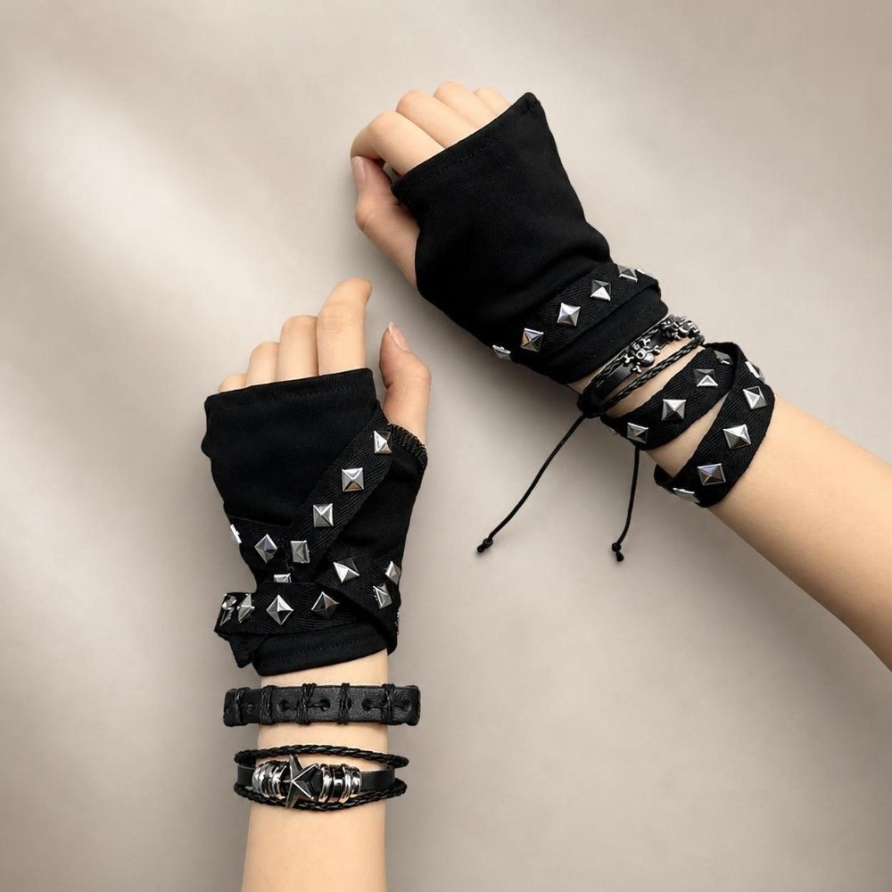 Street Fashion Gloves - Guantes sin Dedos para Mujer con