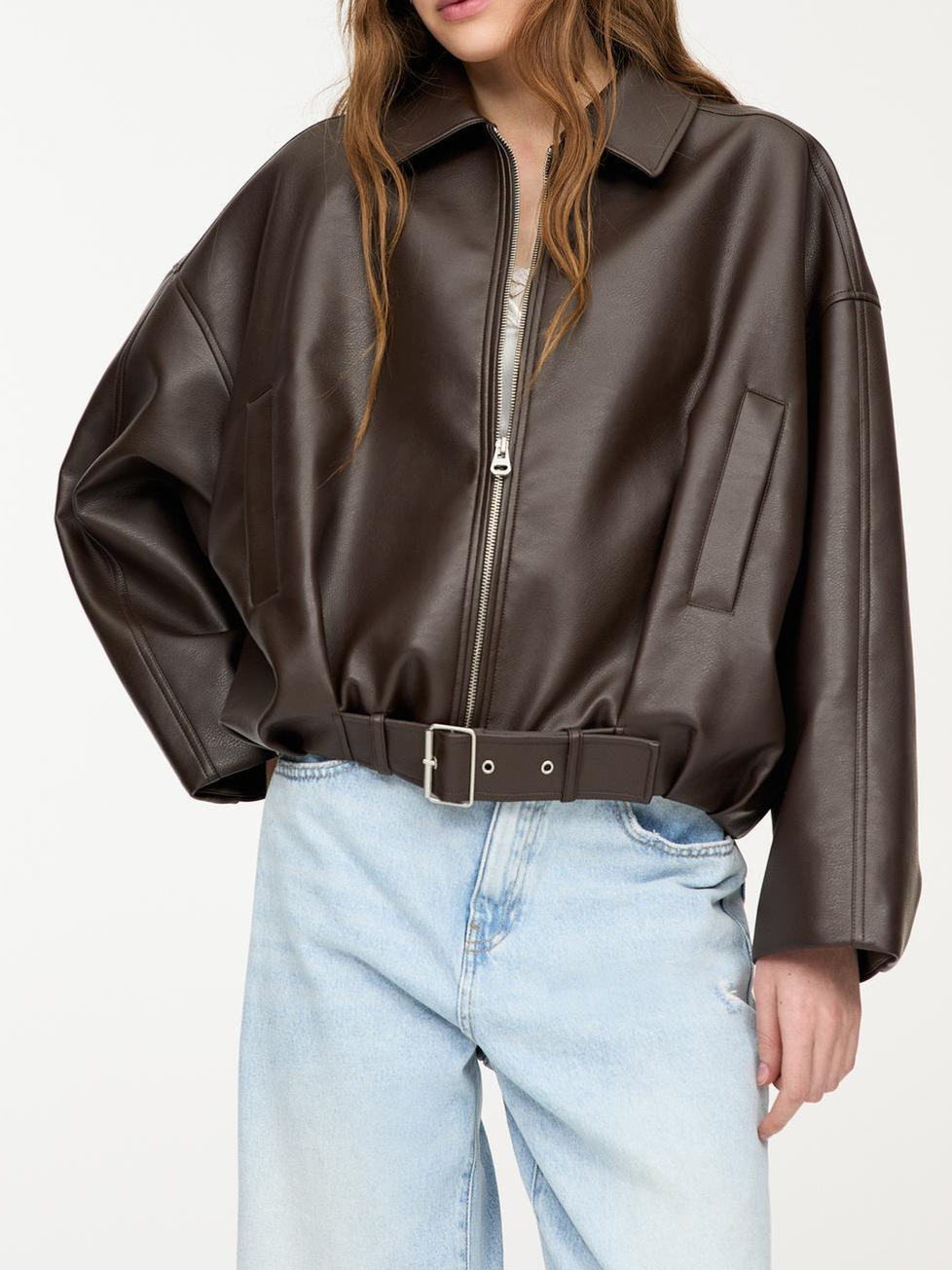 Street Fashion Co - GG Fashion Chaqueta de Cuero Sintético