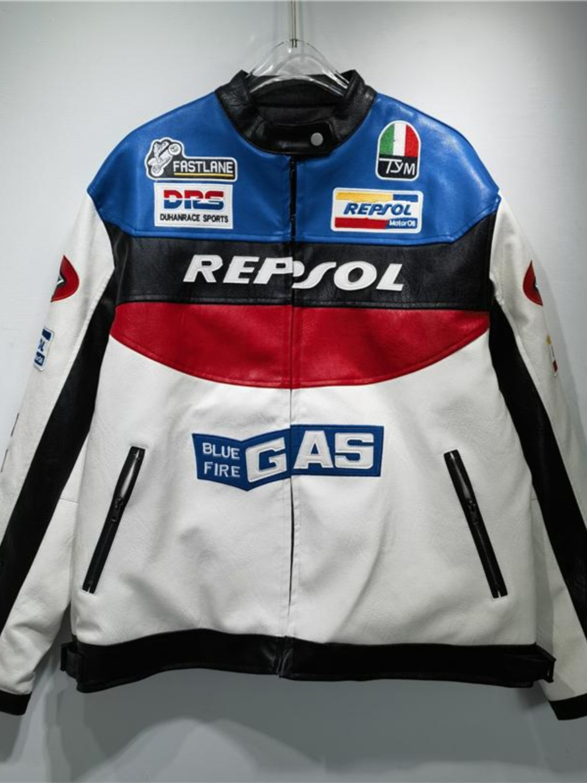 Street Fashion Youth - Traje de Motociclista Retro Elegante, Chaqueta