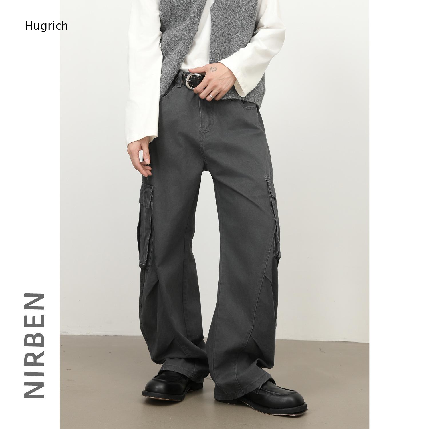Cargo Pant Wide - Pantalones Cargo Anchos para Hombre, Color