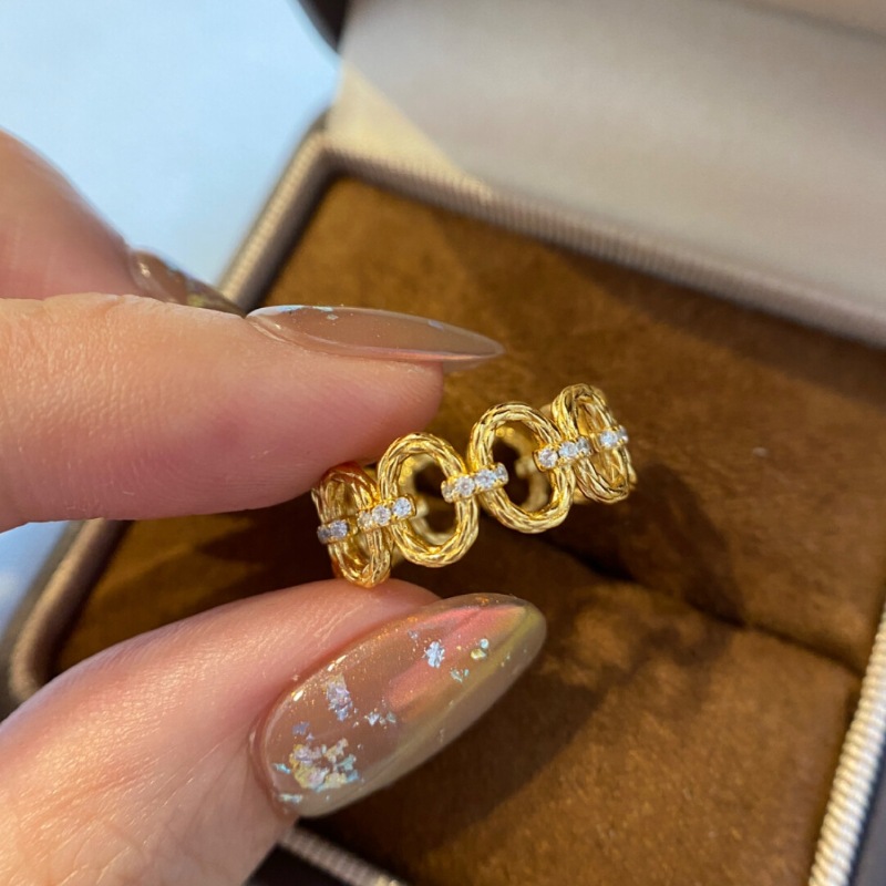 Street Fashion Rings - Anillos entrelazados con incrustaciones de diamantes