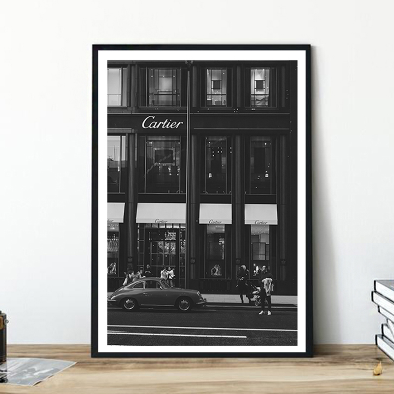 Street Fashion Poster - Pintura en lienzo de estilo europeo,