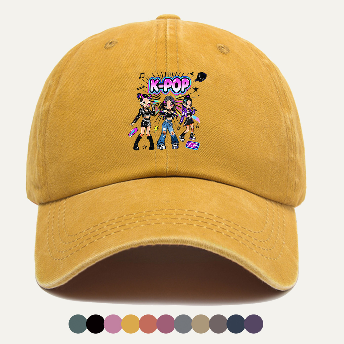 Street Fashion Co - 1 unidad Gorra de béisbol estampada