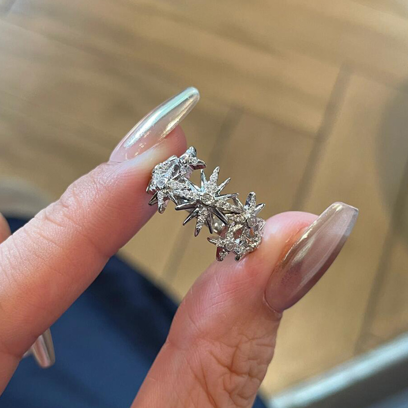 Street Fashion Rings - Anillo de estrella de ocho puntas