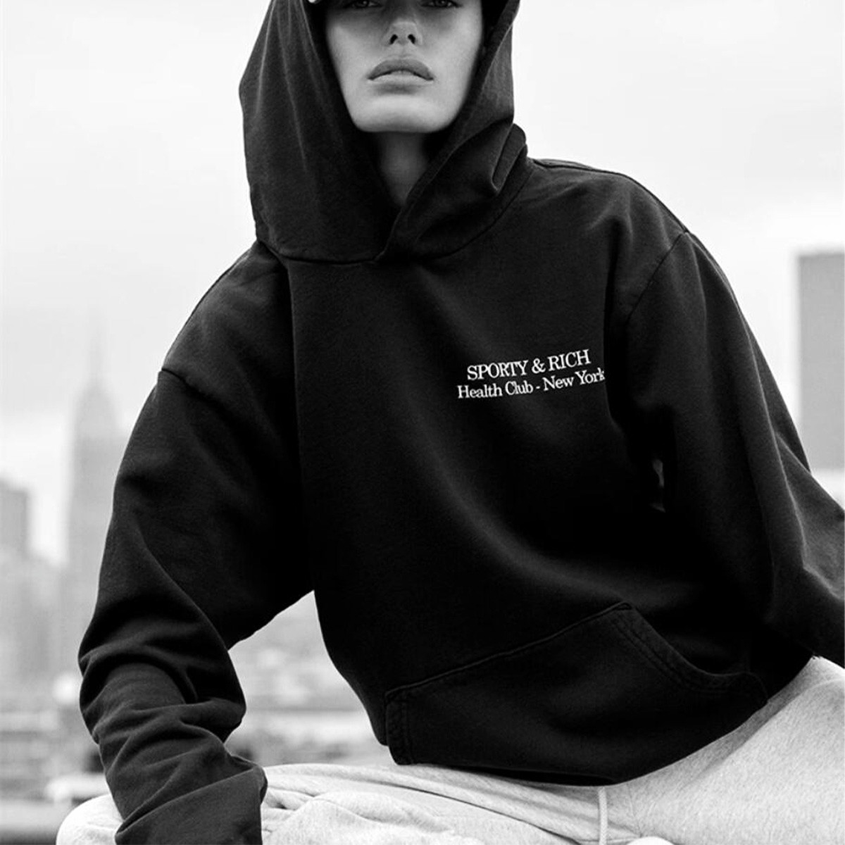 Health Club-Sudadera con capuc - Street Fashion New York reseña y precio