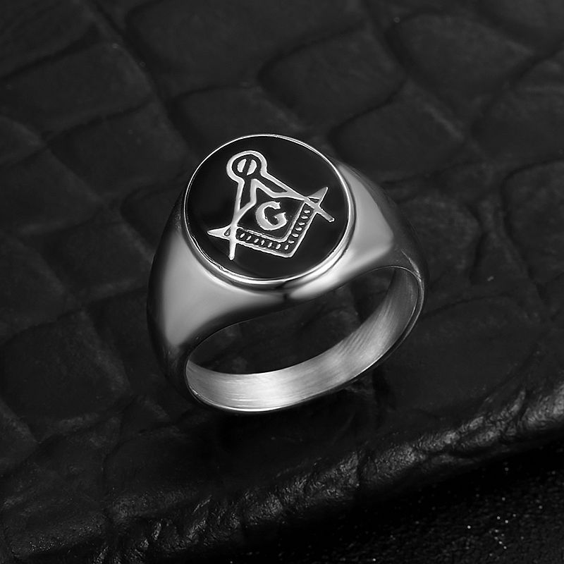 Anillo masónico de acero inoxi - Street Fashion Rings reseña y precio