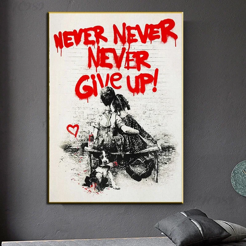 Banksy Graffiti Wall Art, Neve - Street Fashion Poster reseña y precio