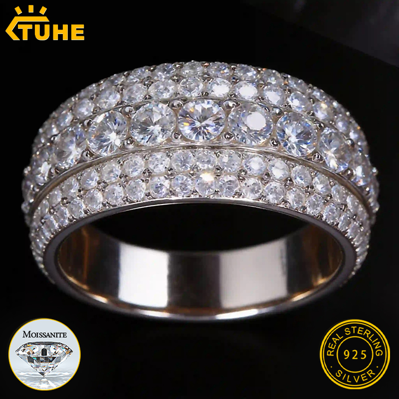 TUHE-anillos Unisex de moissan - Street Fashion Rings reseña y precio