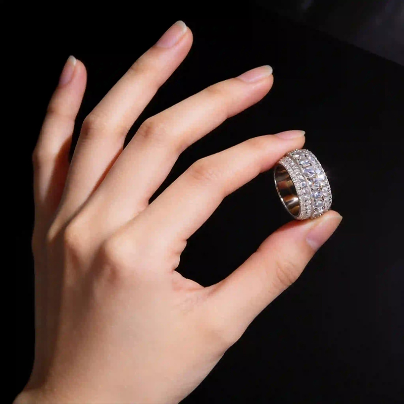 TUHE-anillos Unisex de moissan - Street Fashion Rings reseña y precio