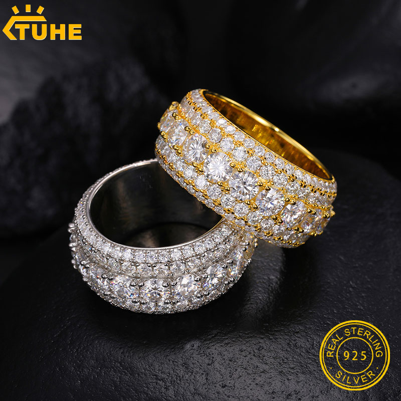 TUHE-anillos Unisex de moissan - Street Fashion Rings reseña y precio