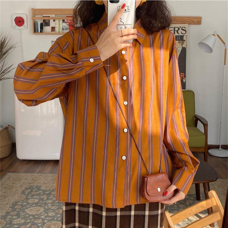 Blusa informal holgada a rayas - Street Fashion Youth reseña y precio