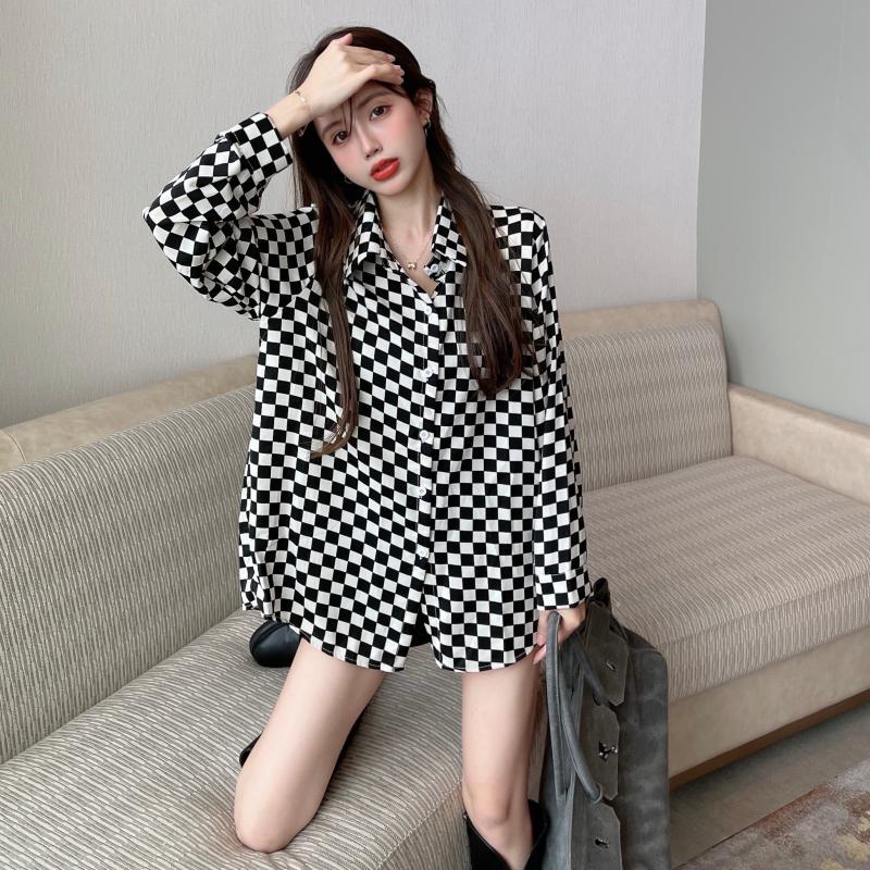 Camisa de Cuello Alto a Cuadro - Street Fashion Youth reseña y precio