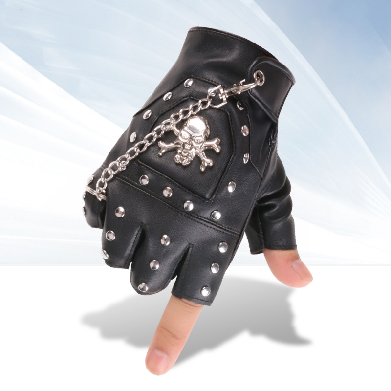Guantes con remaches de calave - Street Fashion Gloves reseña y precio
