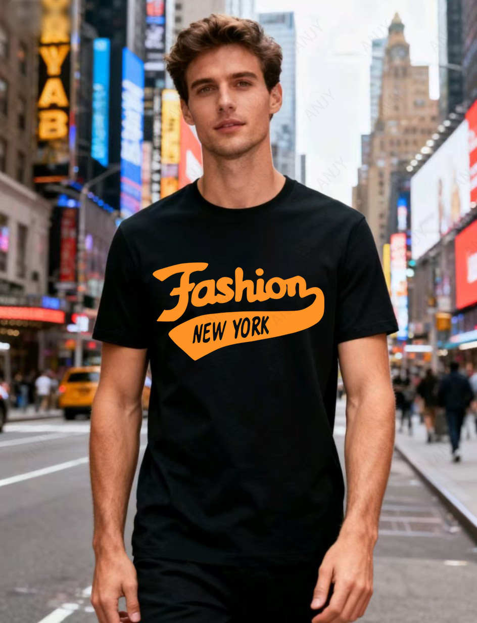 Camiseta con estampado de letr - Street Fashion New York reseña y precio