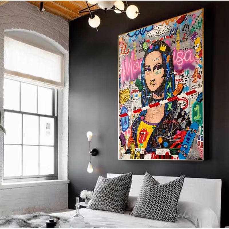 Graffiti abstracto arte callej - Street Fashion Poster reseña y precio