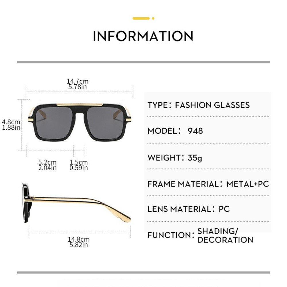 Gafas de Sol Cuadradas de Marc - Street Fashion Photoshoot reseña y precio