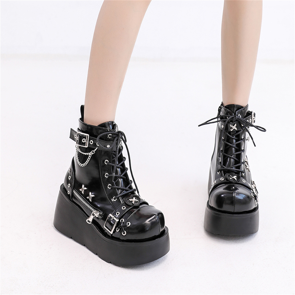 Botines de plataforma góticos  - Street Fashion Girls reseña y precio