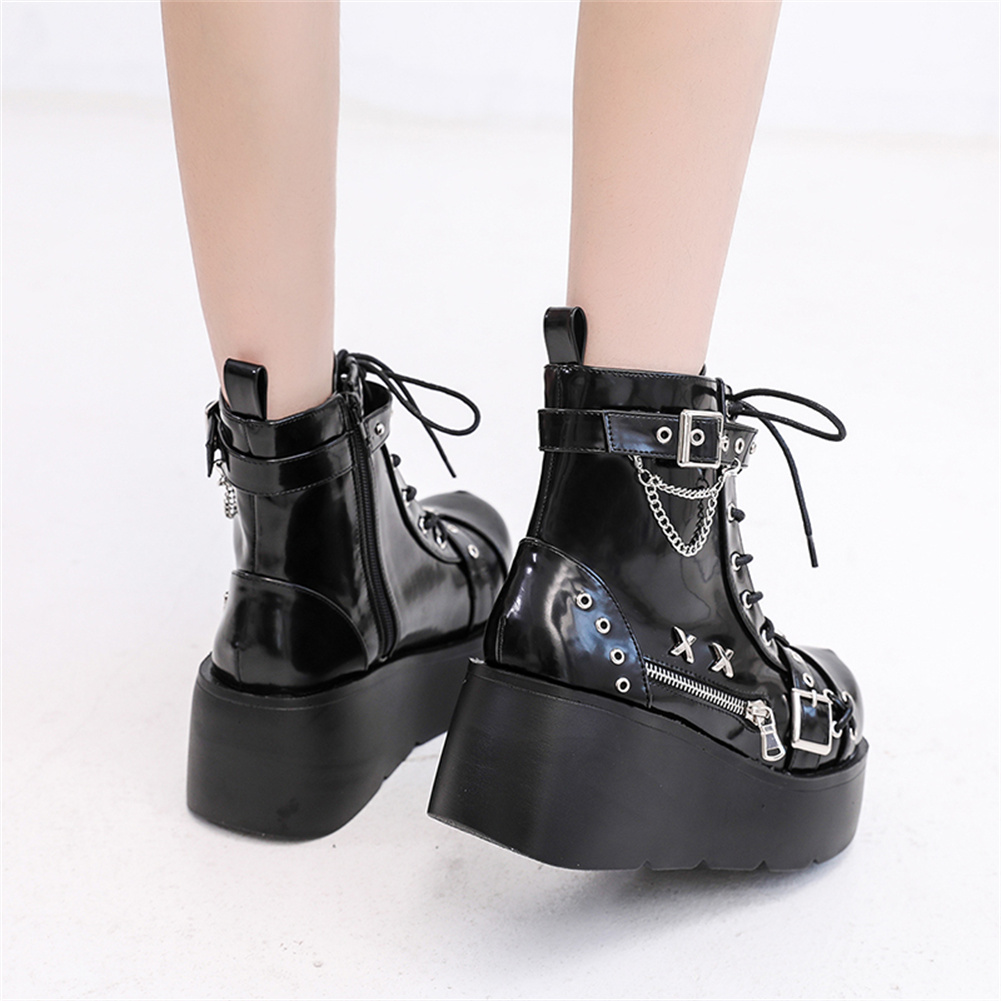 Botines de plataforma góticos  - Street Fashion Girls reseña y precio