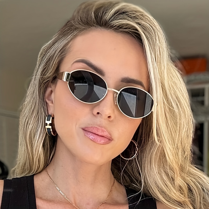 2 pares de gafas retro ovalada - Street Fashion Photoshoot reseña y precio