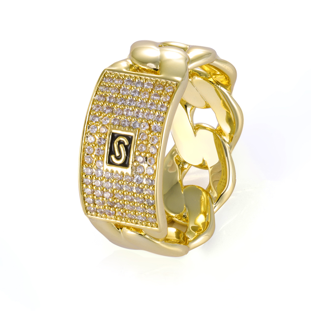 ESKEEM Iced Out Big Monaco Rin - Street Fashion Rings reseña y precio