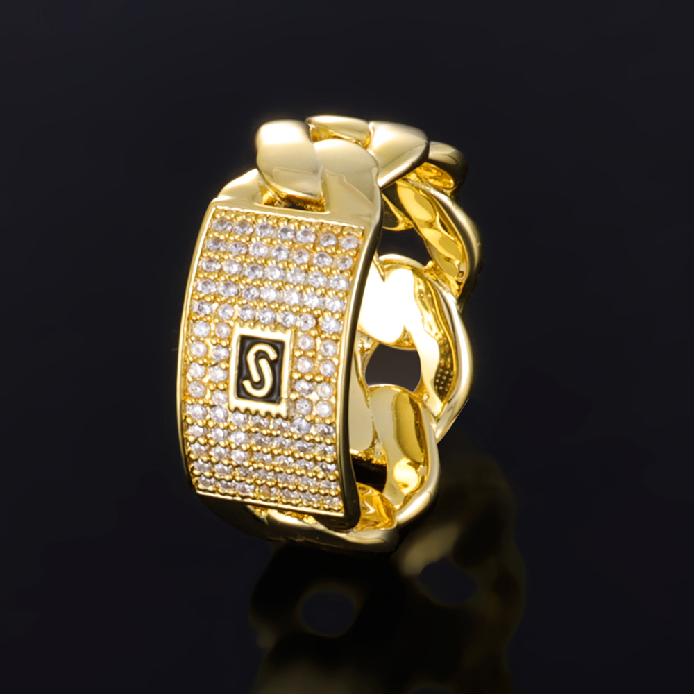 ESKEEM Iced Out Big Monaco Rin - Street Fashion Rings reseña y precio