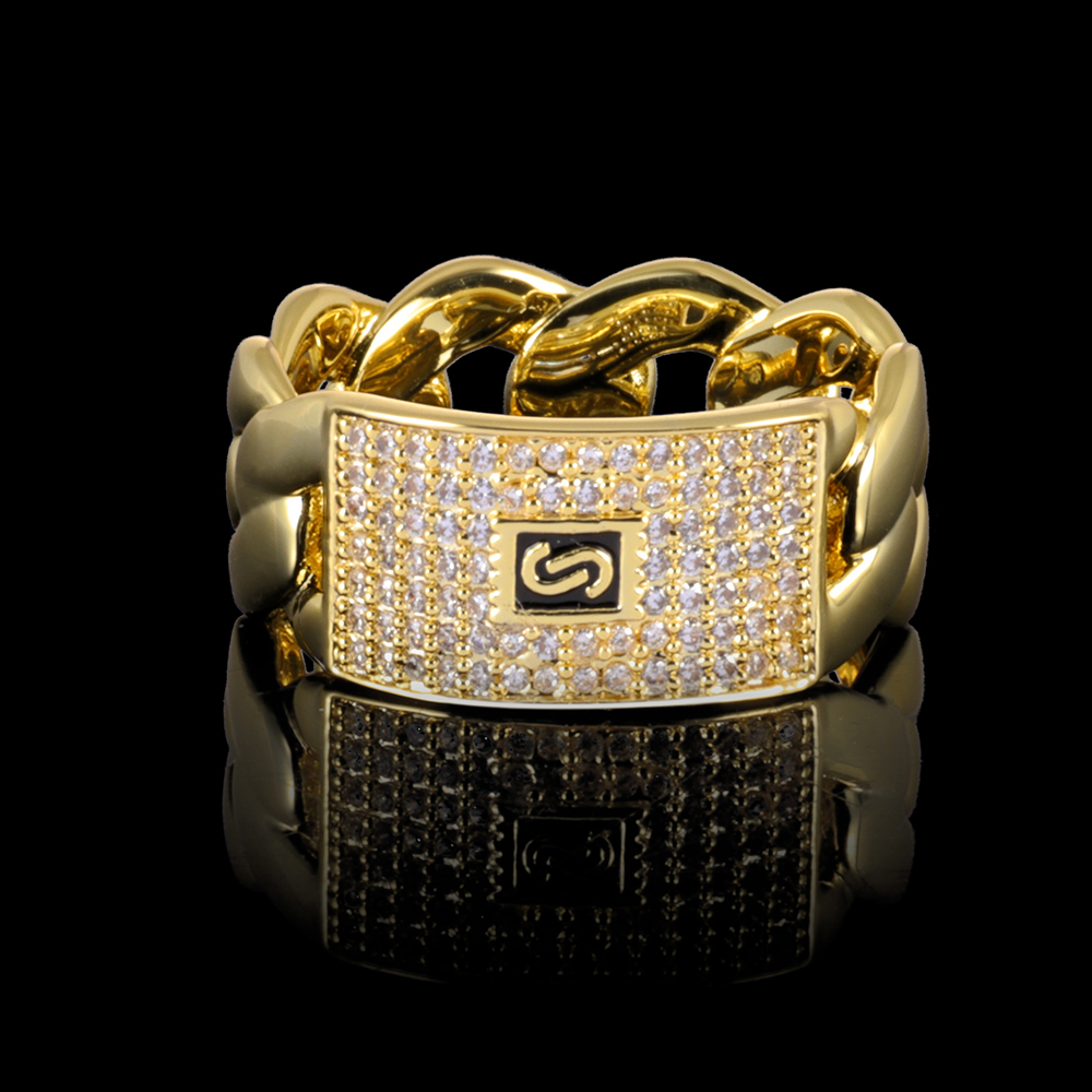ESKEEM Iced Out Big Monaco Rin - Street Fashion Rings reseña y precio