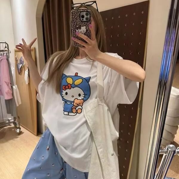 Camiseta de manga corta con es - Street Summer Fashion reseña y precio
