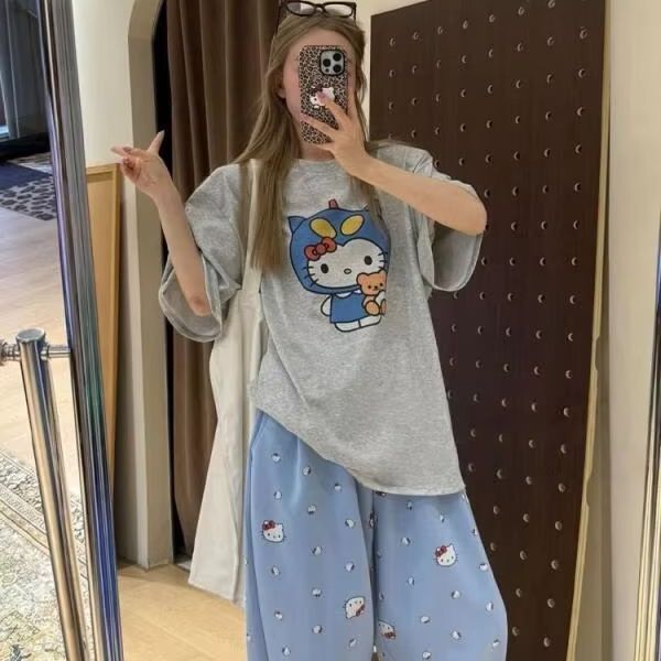 Camiseta de manga corta con es - Street Summer Fashion reseña y precio