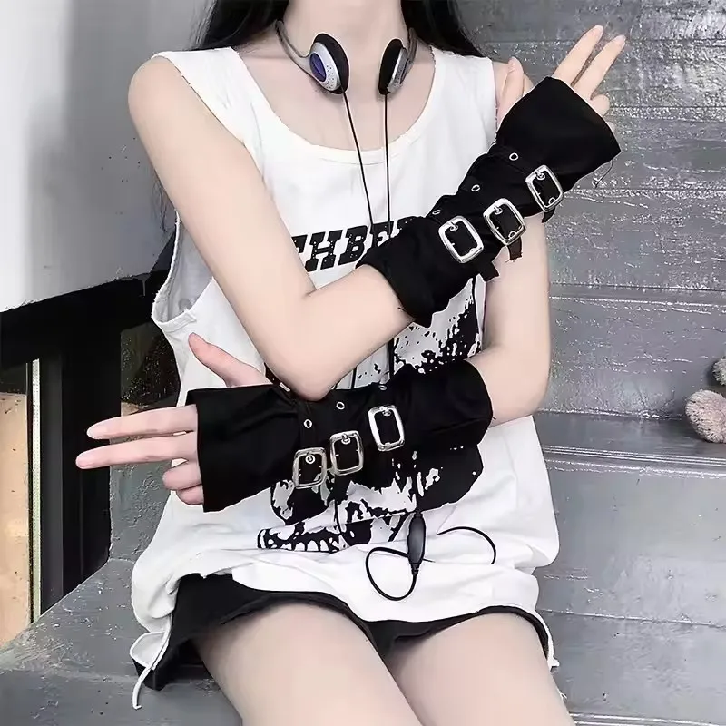 Personalidad moda hebilla corr - Street Fashion Gloves reseña y precio