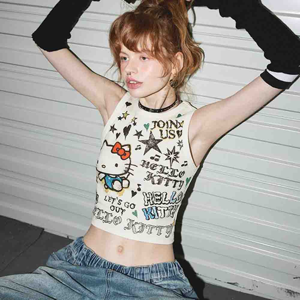 Sanrio Hello Kitties Top Corto - Street Fashion Girls reseña y precio