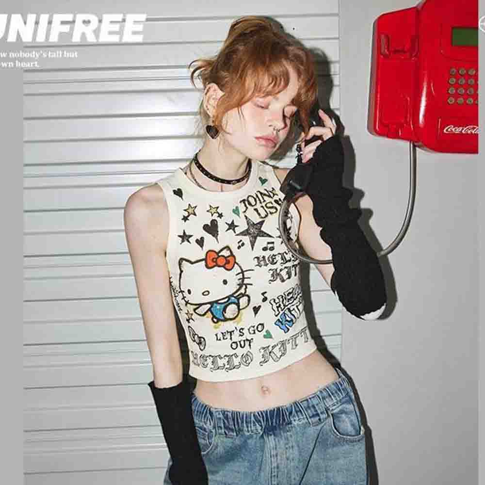 Sanrio Hello Kitties Top Corto - Street Fashion Girls reseña y precio