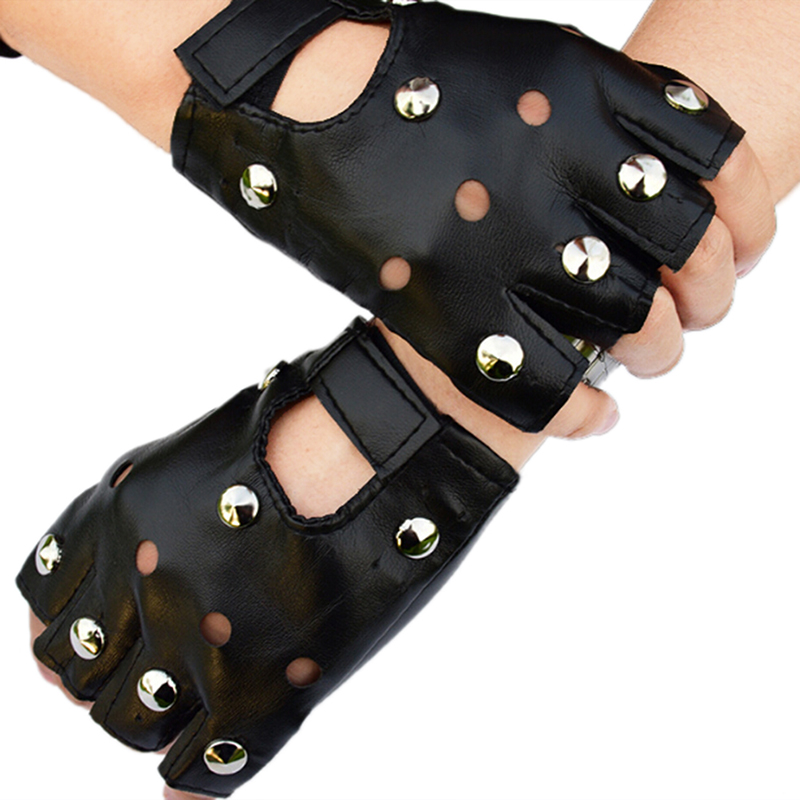 Guantes de Cuero Negros con Ta - Street Fashion Gloves reseña y precio