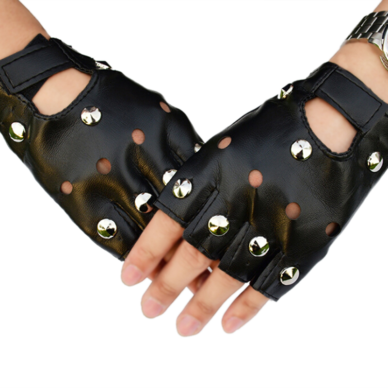 Guantes de Cuero Negros con Ta - Street Fashion Gloves reseña y precio