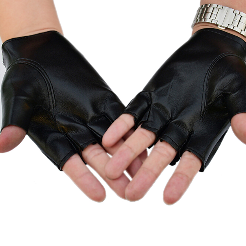 Guantes de Cuero Negros con Ta - Street Fashion Gloves reseña y precio
