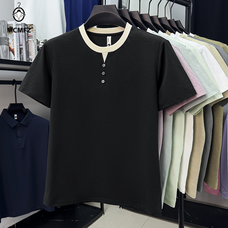 Camiseta Henley informal de ma - Street Summer Fashion reseña y precio