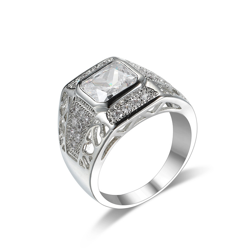 Anillos de circón cúbico redon - Street Fashion Rings reseña y precio