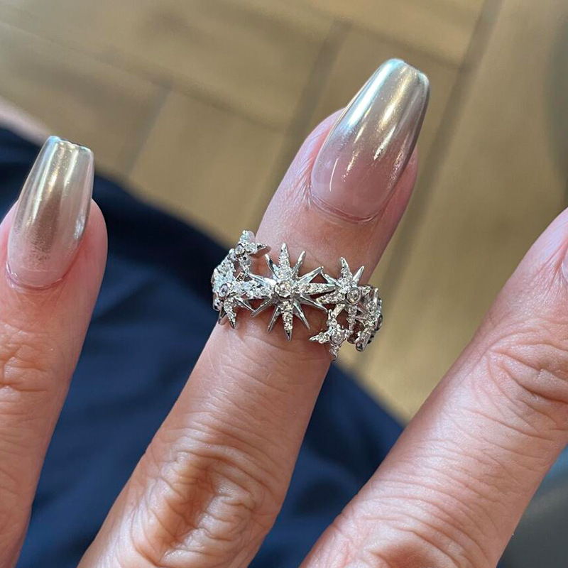 Anillo de estrella de ocho pun - Street Fashion Rings reseña y precio