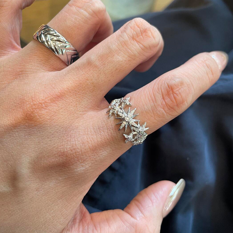Anillo de estrella de ocho pun - Street Fashion Rings reseña y precio