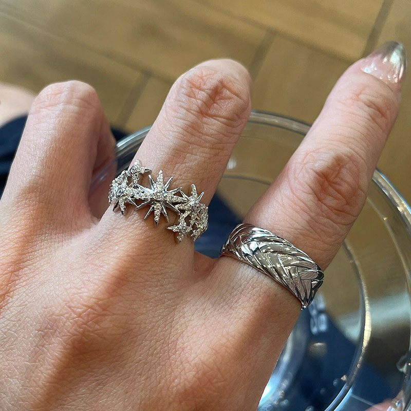 Anillo de estrella de ocho pun - Street Fashion Rings reseña y precio
