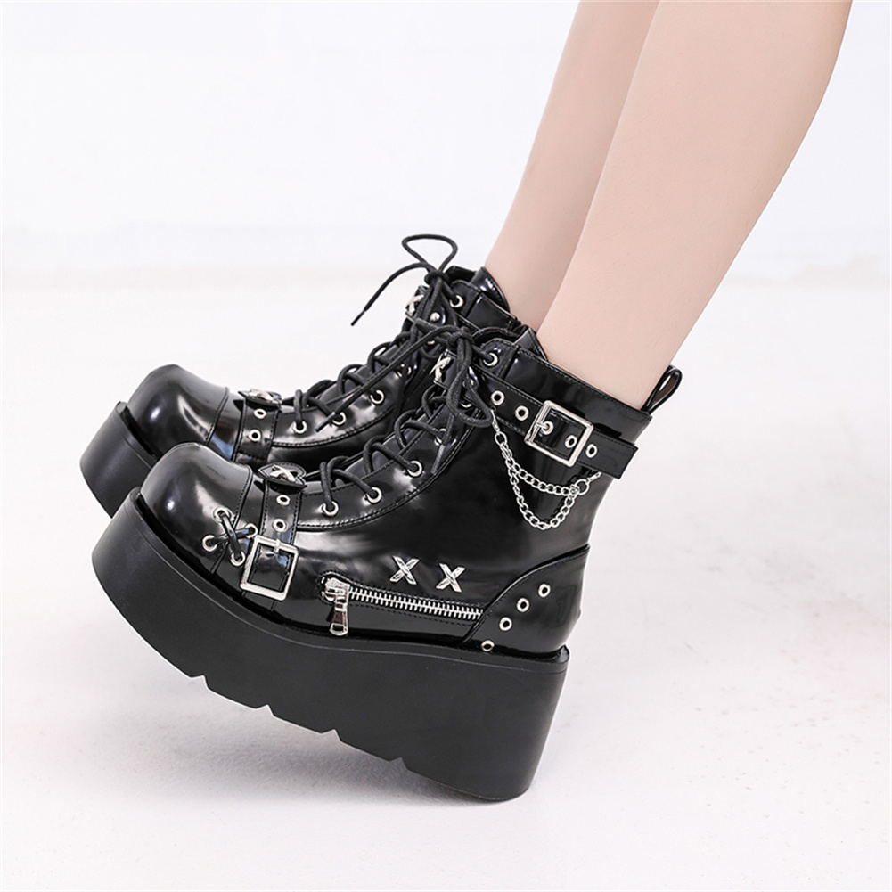 Nuevos botines góticos con pla - Street Fashion Girls reseña y precio
