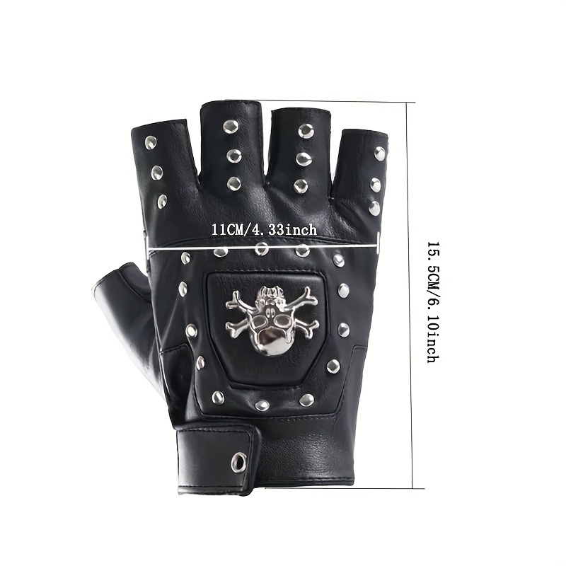 Guantes Punk con remaches de c - Street Fashion Gloves reseña y precio