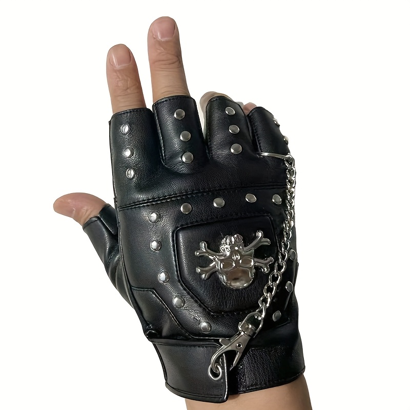 Guantes Punk con remaches de c - Street Fashion Gloves reseña y precio